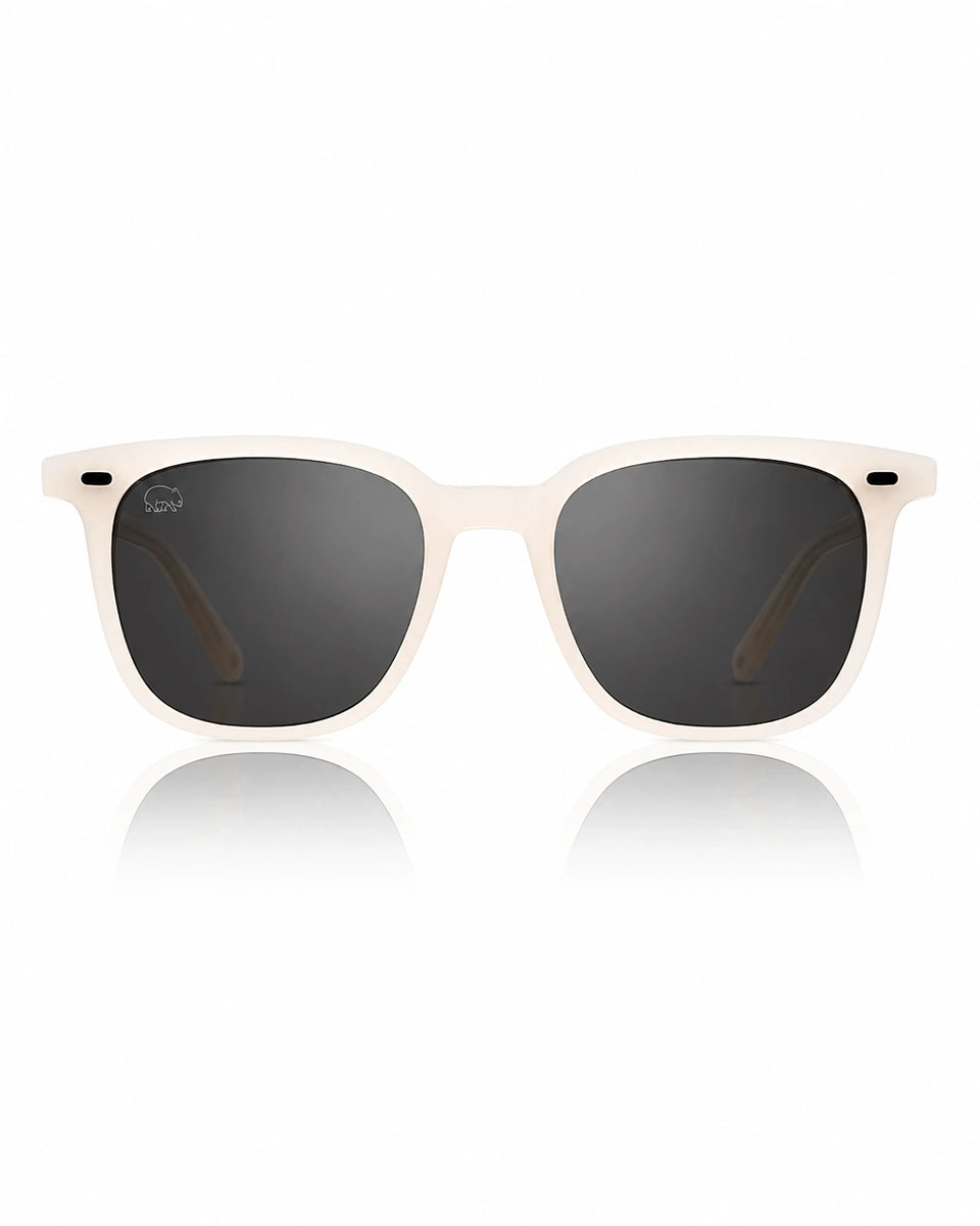 小物 DG PearlGreyCrystal Sunglasses The Orca. | Sea Foam Coloured Polarised Sunglasses | Wombat Gear