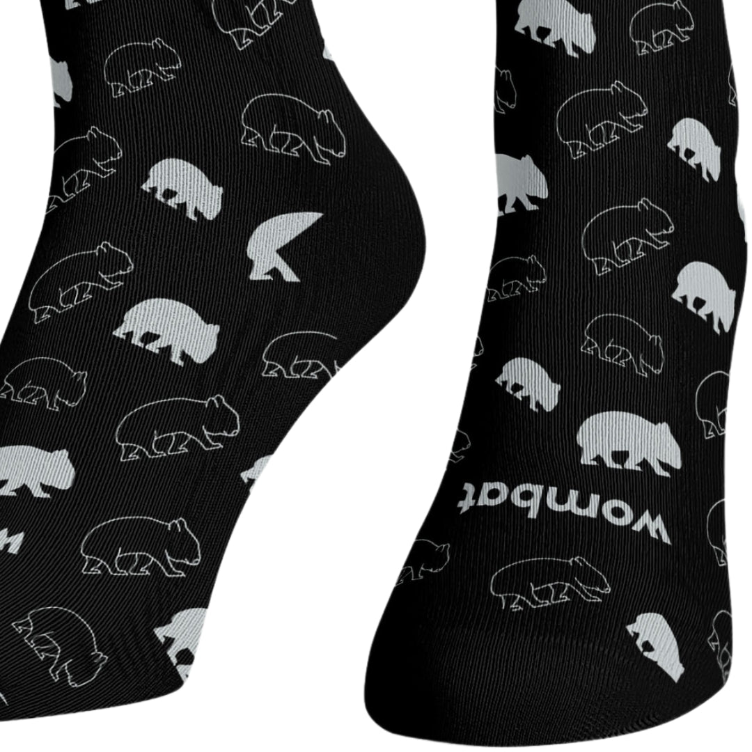 The Socks - B&W Logo - Wombat Gear - Sport Eyewear and Outdoor Gear